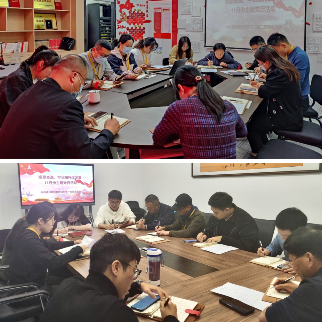 感恩奮進(jìn)，牢記囑托促發(fā)展丨面粉公司開(kāi)展11月份主題黨日活動(dòng)
